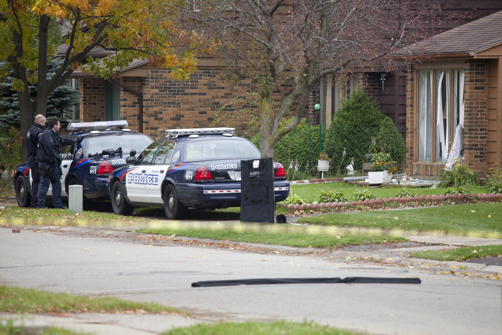 Officers gunned down, but not out of the gun fight